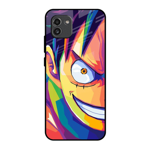 Monkey Wpap Pop Art Glossy Case for Samsung Galaxy A03