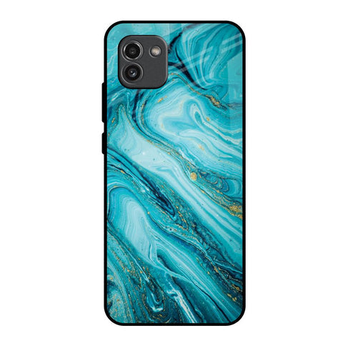 Ocean Marble Glossy Case for Samsung Galaxy A03