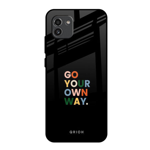 Go Your Own Way Glossy Case for Samsung Galaxy A03