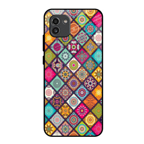 Multicolor Mandala Glossy Case for Samsung Galaxy A03