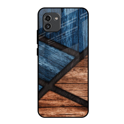 Wooden Tiles Glossy Case for Samsung Galaxy A03