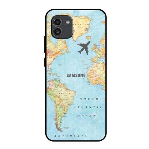 Fly Around The World Glossy Case for Samsung Galaxy A03