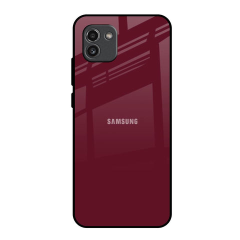 Classic Burgundy Glossy Case for Samsung Galaxy A03