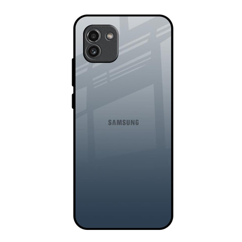 Smokey Grey Color Glossy Case For Samsung Galaxy A03