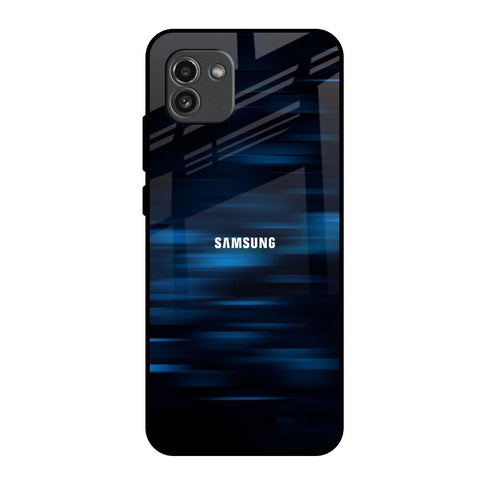 Blue Rough Abstract Glossy Case for Samsung Galaxy A03