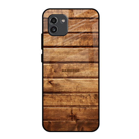 Wooden Planks Glossy Case for Samsung Galaxy A03