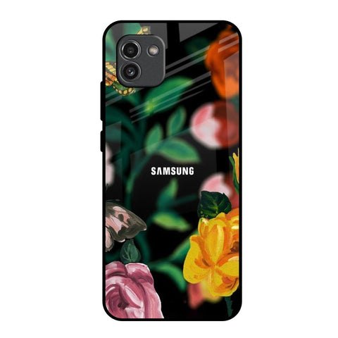 Flowers & Butterfly Glossy Case for Samsung Galaxy A03