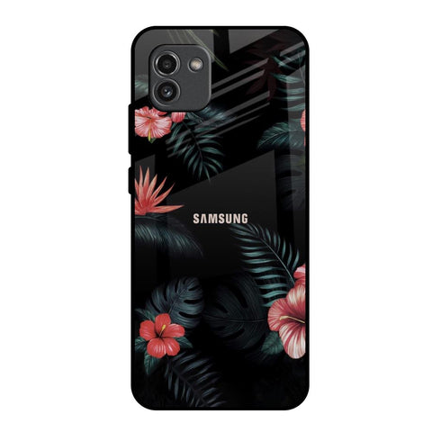 Tropical Art Flower Glossy Case for Samsung Galaxy A03