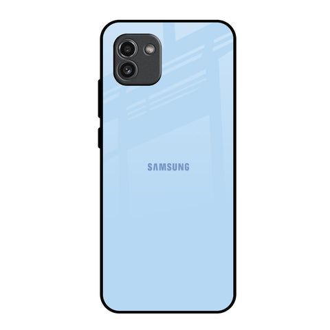 Pastel Sky Blue Glossy Case for Samsung Galaxy A03