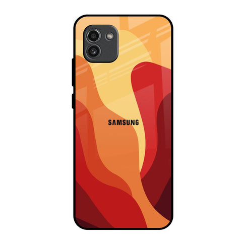 Magma Color Pattern Glossy Case for Samsung Galaxy A03