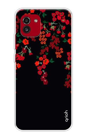 Floral Deco Soft Cover For Samsung Galaxy A03