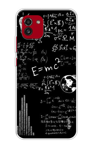 Equation Doodle Soft Cover for Samsung Galaxy A03