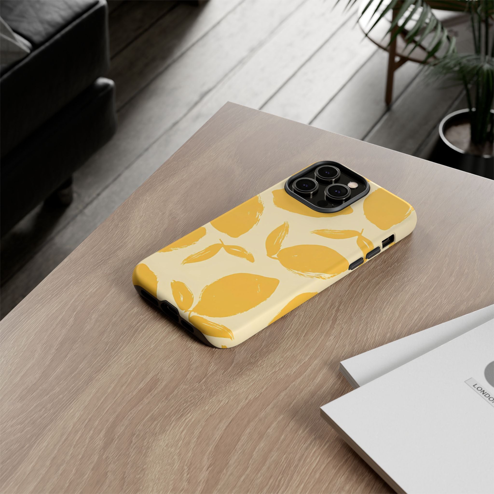 Citrus Glow Premium Tough Shining Phone Case (Double Layer) Available For All iPhone Models