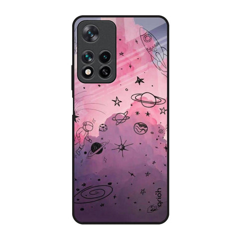 Space Doodles Glossy Case for Redmi Note 11 Pro 5G