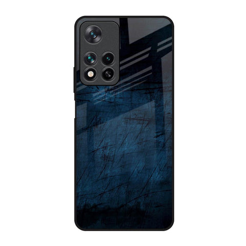 Dark Blue Grunge Glossy Case for Redmi Note 11 Pro 5G