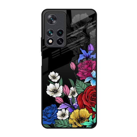 Rose Flower Bunch Art Glossy Case for Redmi Note 11 Pro 5G