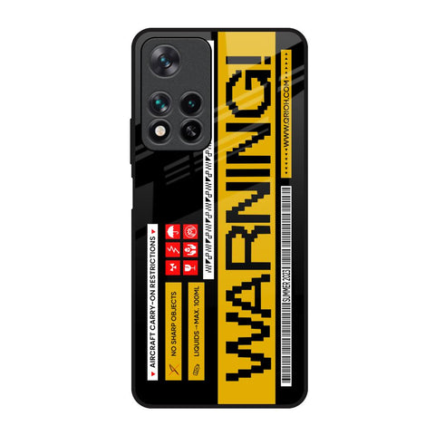 Aircraft Warning Glossy Case for Redmi Note 11 Pro 5G