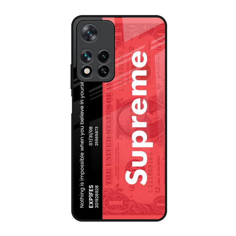 Supreme Ticket Glossy Case for Redmi Note 11 Pro 5G