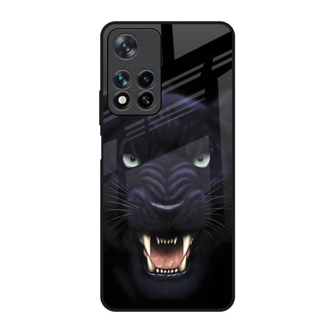 Angry Black Leopard Glossy Case for Redmi Note 11 Pro 5G
