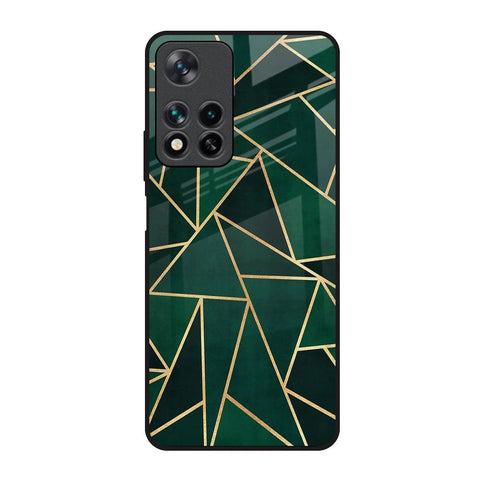 Abstract Green Glossy Case For Redmi Note 11 Pro 5G