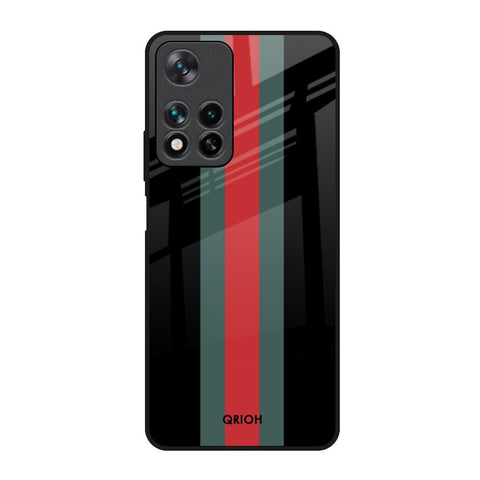 Vertical Stripes Glossy Case for Redmi Note 11 Pro 5G