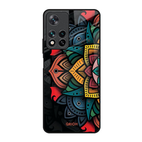 Retro Gorgeous Flower Glossy Case for Redmi Note 11 Pro 5G