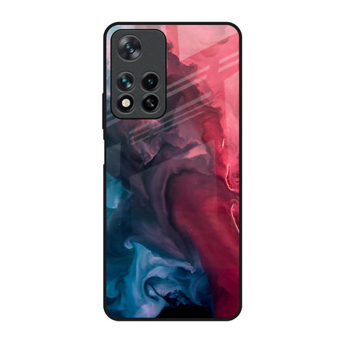 Blue & Red Smoke Glossy Case for Redmi Note 11 Pro 5G