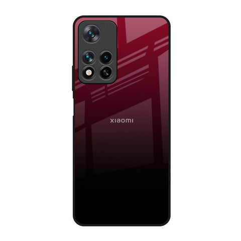 Wine Red Glossy Case For Redmi Note 11 Pro 5G
