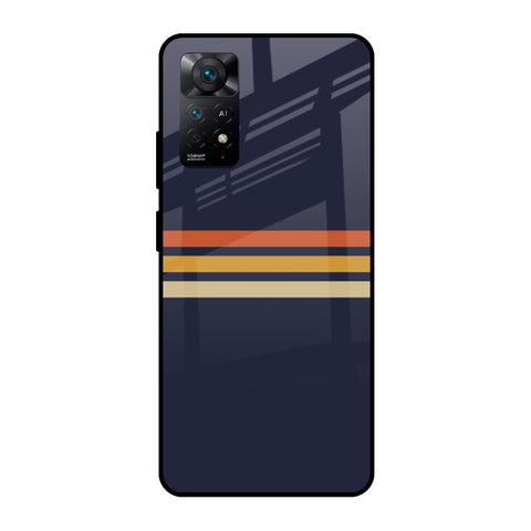 Tricolor Stripes Glossy Case For Redmi Note 11 Pro 5G