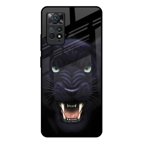 Angry Black Leopard Glossy Case for Redmi Note 11 Pro Plus 5G