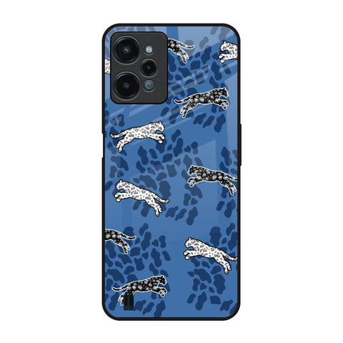 Blue Cheetah Glossy Case for Realme C31