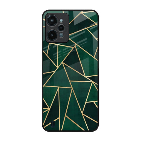 Abstract Green Glossy Case For Realme C31