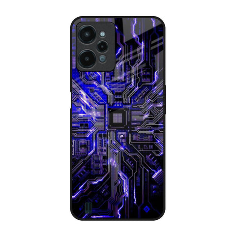 Techno Color Pattern Glossy Case For Realme C31