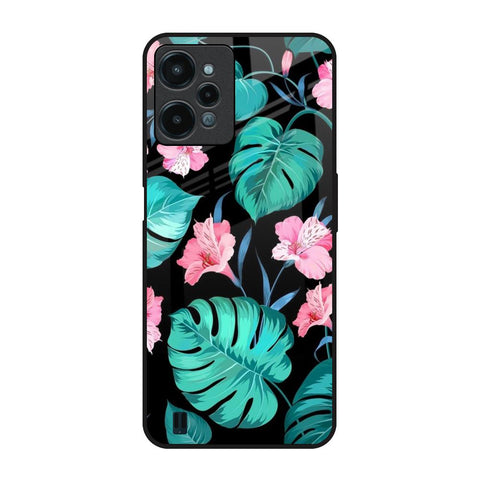 Tropical Leaves & Pink Flowers Glossy Case for Realme C31