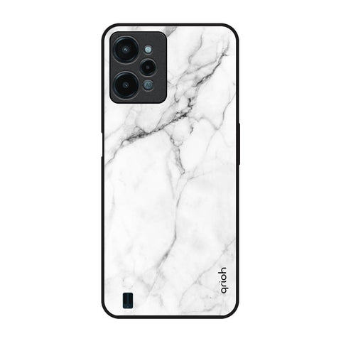 Modern White Marble Glossy Case for Realme C31