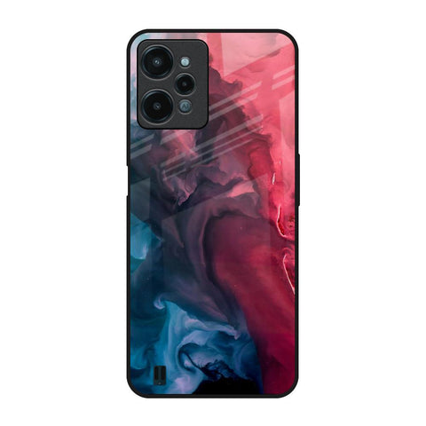 Blue & Red Smoke Glossy Case for Realme C31