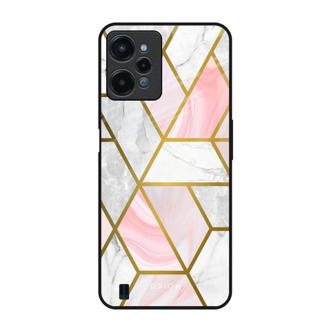 Geometrical Marble Glossy Case for Realme C31