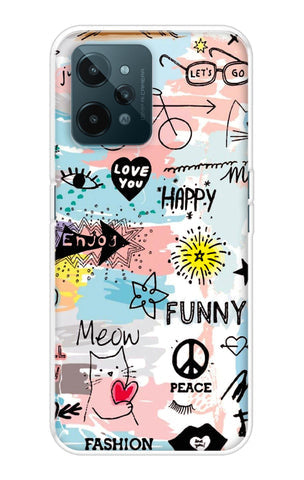 Happy Doodle Soft Cover for Realme C31