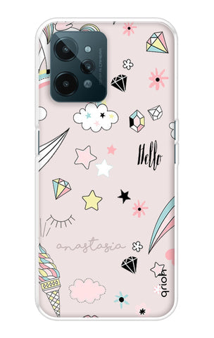 Unicorn Doodle Soft Cover For Realme C31