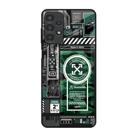 Green Camo Circuit Glossy Case for Samsung Galaxy A13