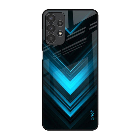 Vertical Blue Arrow Glossy Case For Samsung Galaxy A13