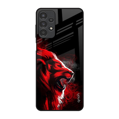 Red Angry Lion Glossy Case for Samsung Galaxy A13