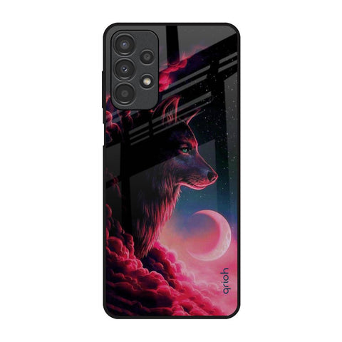 Moon Wolf Glossy Case for Samsung Galaxy A13