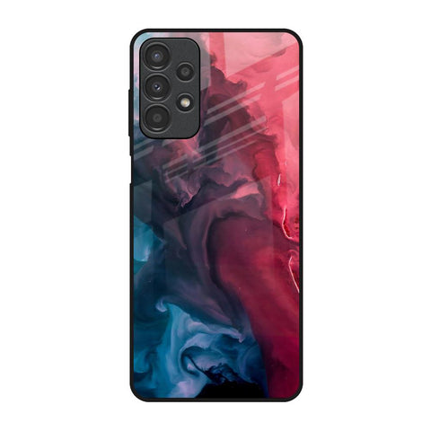 Blue & Red Smoke Glossy Case for Samsung Galaxy A13