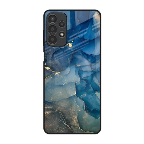 Blue Cool Marble Glossy Case for Samsung Galaxy A13