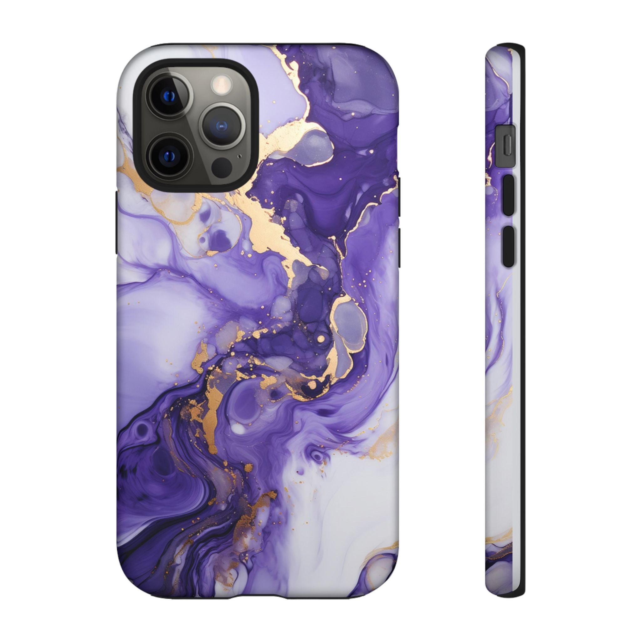 Violet Flow Premium Tough Shining Phone Case (Double Layer) Available For All iPhone Models