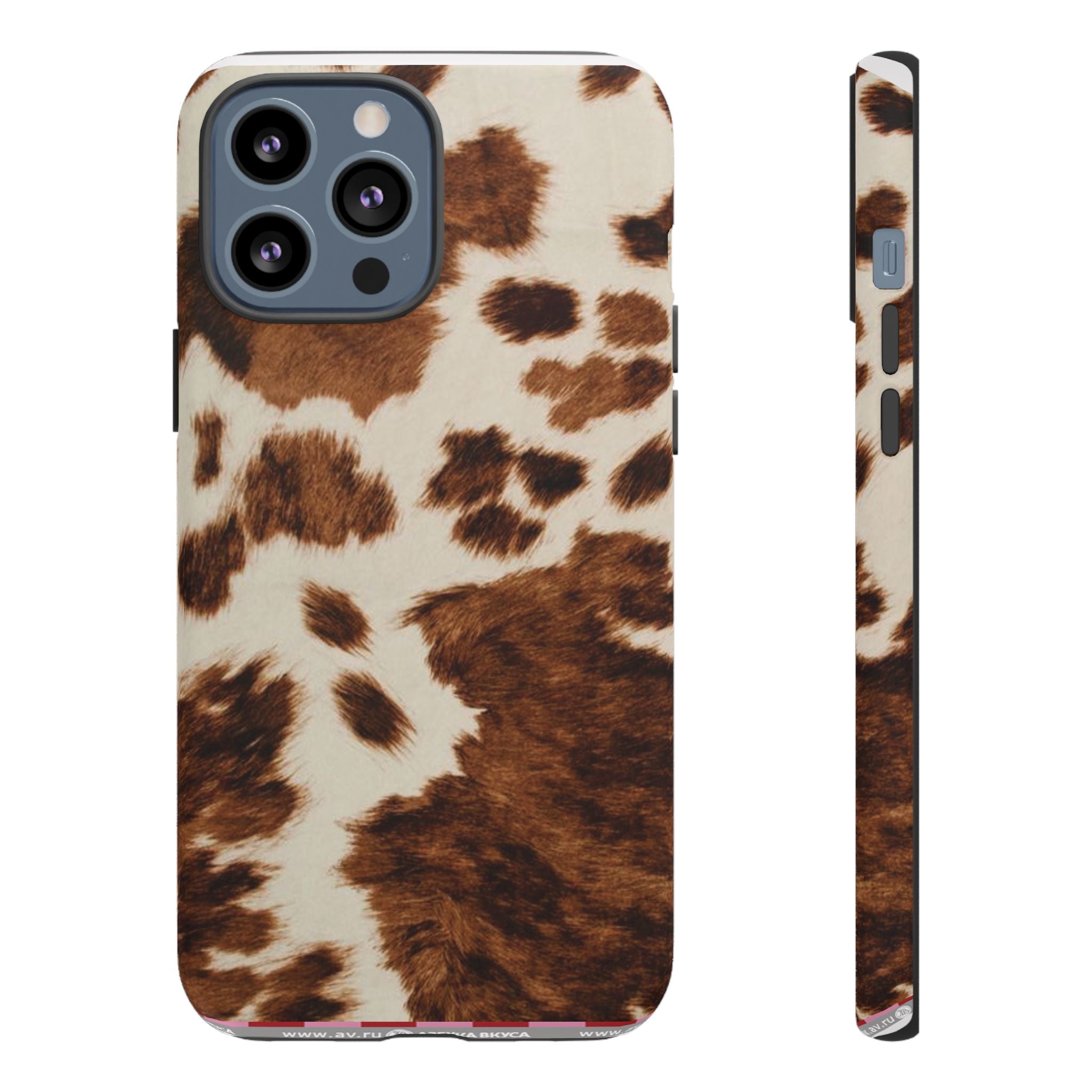 Cow Print Tough Case  Available For All iPhone Models