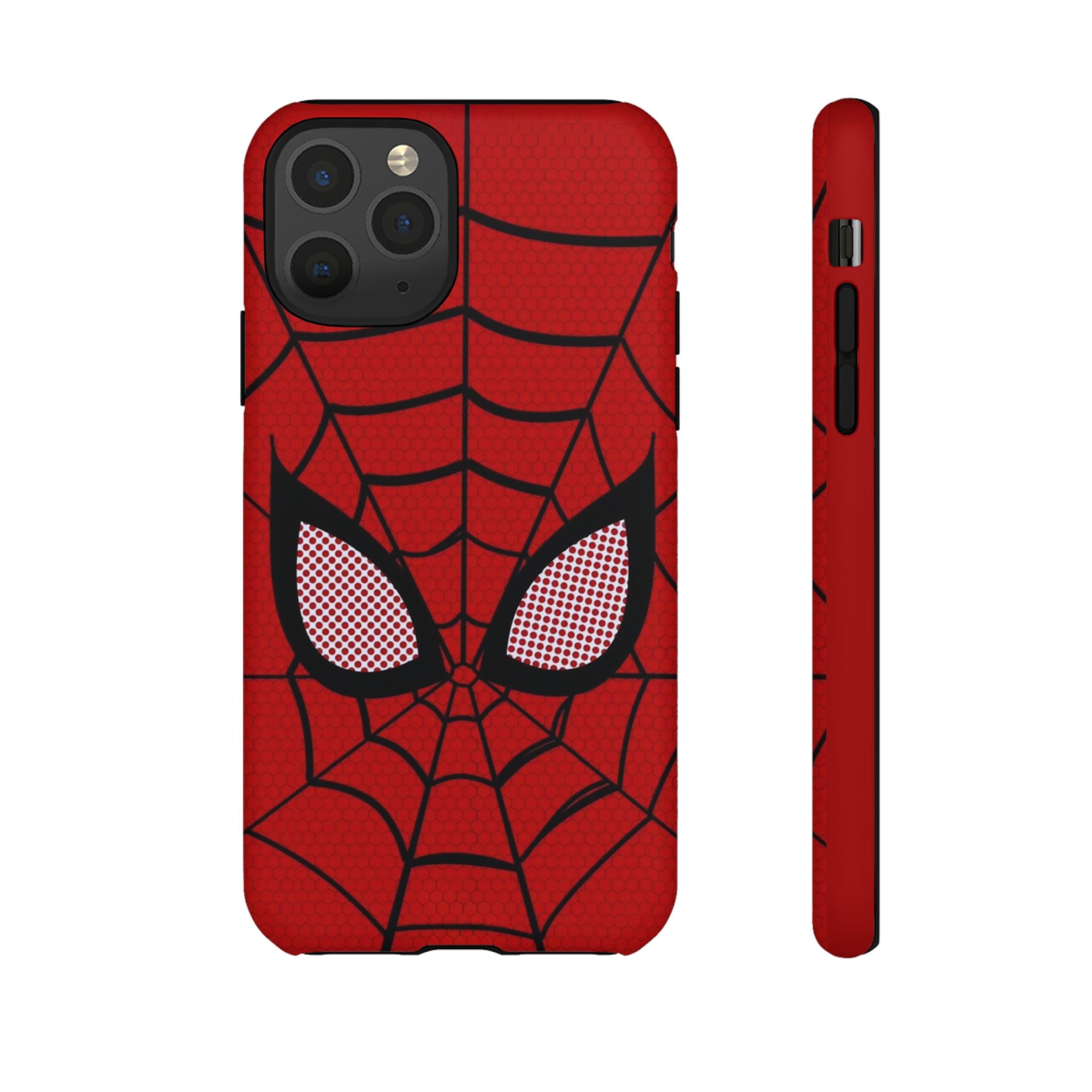 Scarlet Grid Mask Premium Tough Shining Phone Case (Double Layer) Available For All iPhone Models