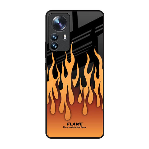 Fire Flame Glossy Case for Mi 12 Pro 5G