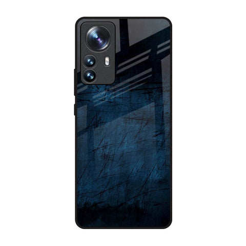 Dark Blue Grunge Glossy Case for Mi 12 Pro 5G